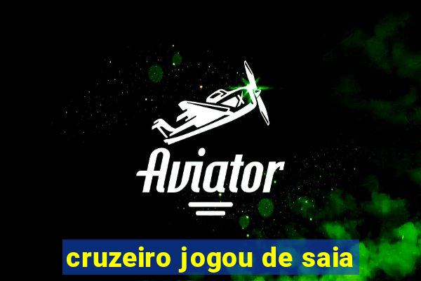 cruzeiro jogou de saia